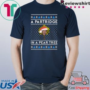 Alan Partridge In a pear tree Christmas T-Shirt