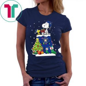 Houston Astros Snoopy And Woodstock Christmas TShirt