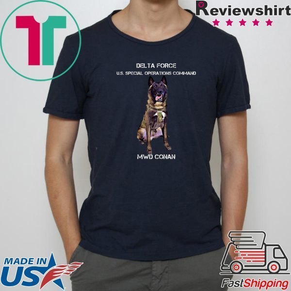 MWD Conan Delta Force Special Operations Command 2019 Tee Shirt