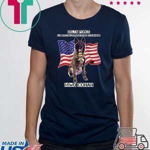 MWD Conan Delta Force Special Operations Command US Flag Classic T-Shirt