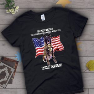 MWD Conan Delta Force Special Operations Command US Flag Classic T-Shirt