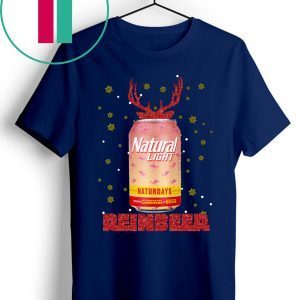 Natural Light Beer Strawberry Lemonade Naturdays Reinbeer Christmas Tee Shirt