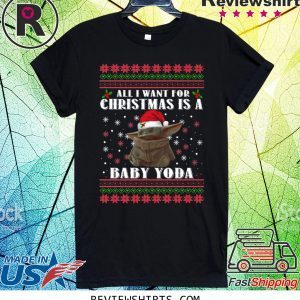 All I Want For Christmas Is A Baby Yoda T-Shirt