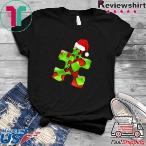 Autism santa christmas xmas t-shirt