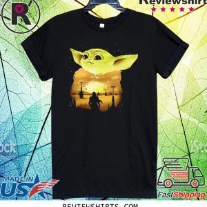 Baby Yoda Sunset T-Shirt