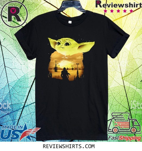 Baby Yoda Sunset T-Shirt