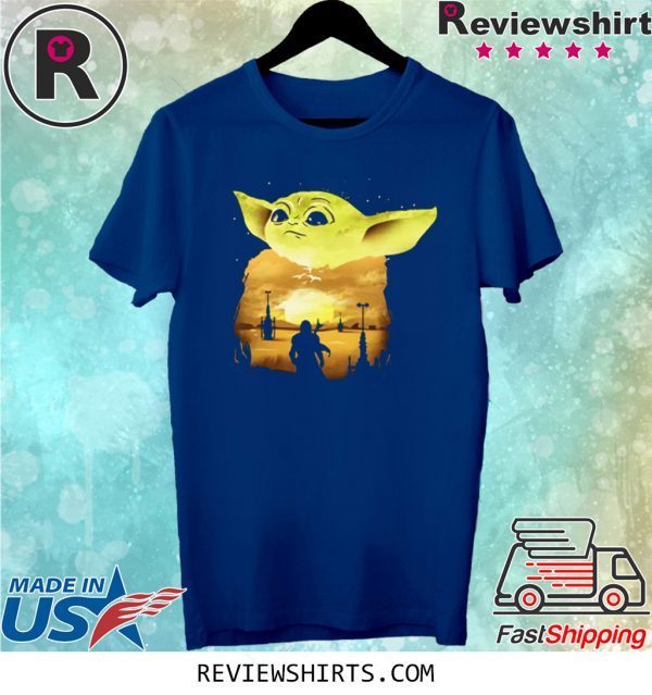 Baby Yoda Sunset T-Shirt