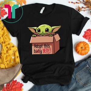 Baby Yoda The Mandalorian Adopt This Jedi Funny Shirts