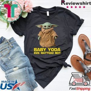 Baby Yoda The Mandalorian Size Matters Not Funny TShirt