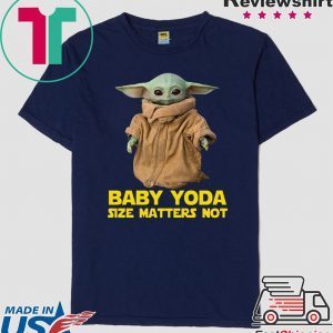 Baby Yoda The Mandalorian Size Matters Not Funny TShirt