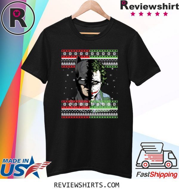 Batman Joker Christmas Xmas T-Shirt