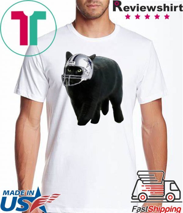 Black Cat Dallas Cowboys T-Shirts Tee Offcial