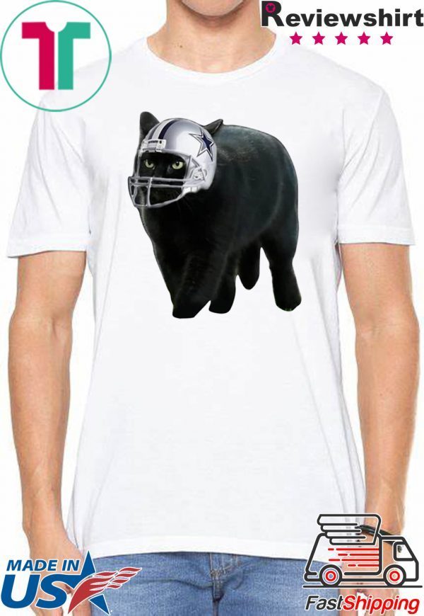 Black Cat Dallas Cowboys Cool Gift T-Shirt