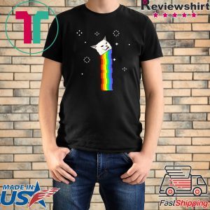 Cat Meme - Woman Yelling At Table Dinner Rainbow Shirt