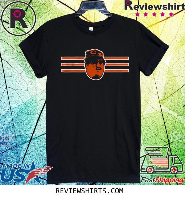 Chicago Bears Tee Shirt Chris Farley Face Head