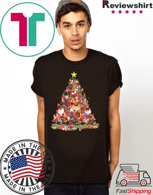 Chicken Christmas Tree T-Shirt