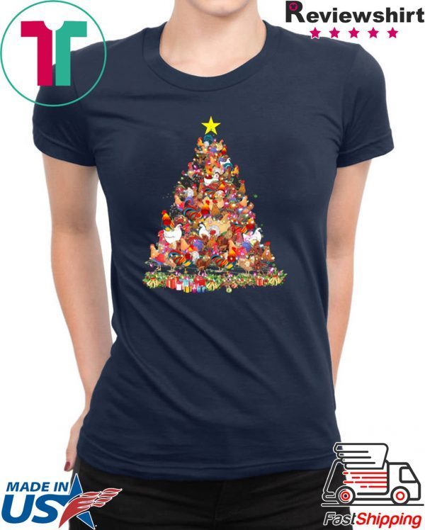 Chicken Christmas Tree T-Shirt