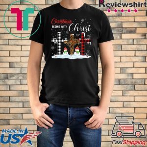 Christmas Begins With Christ Costume Xmas T-Shirt