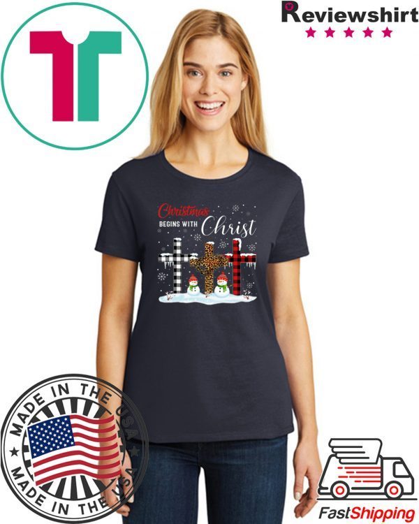 Christmas Begins With Christ Costume Xmas T-Shirt