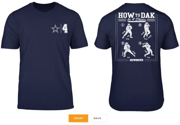 Official Dallas Cowboys How To Dak Shirts