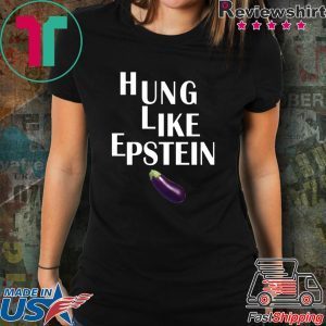 Eggplant Hung like Epstein Cool Gift t-shirt