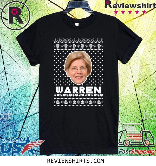 Elizabeth Warren Face Ugly Christmas Xmas T-Shirt