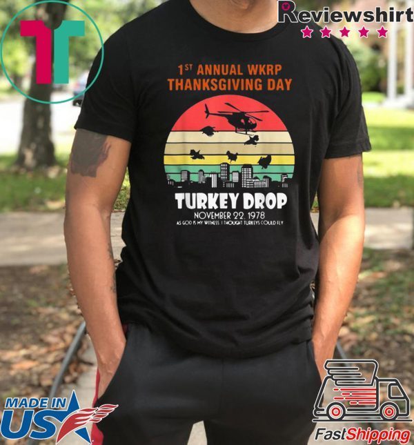 First Annual Thanksgiving Day Turkey Drop Sunrise T-Shirt