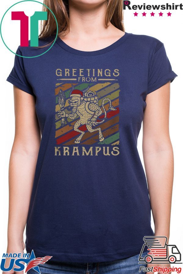 GREETINGS FROM KRAMPUS VINTAGE SHIRT