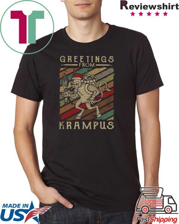 GREETINGS FROM KRAMPUS VINTAGE SHIRT