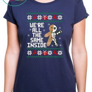 Gingerbread Skeletons We’re all the same inside Christmas T-Shirt