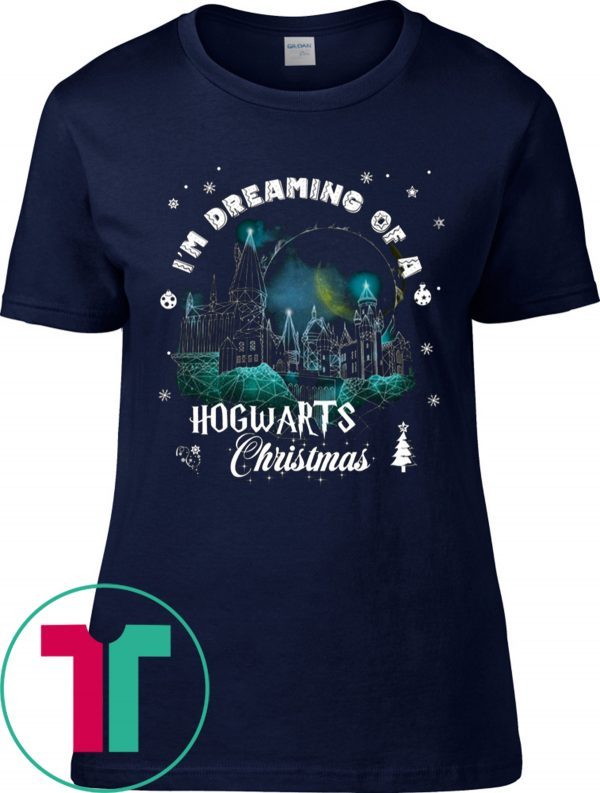 Harry Potter Christmas Sweatshirt I’m Dreaming Of A Hogwarts Christmas Tee Shirt