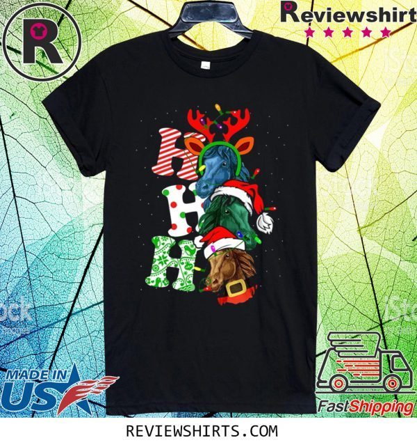Ho Ho Ho Horse Christmas Xmas T-Shirt