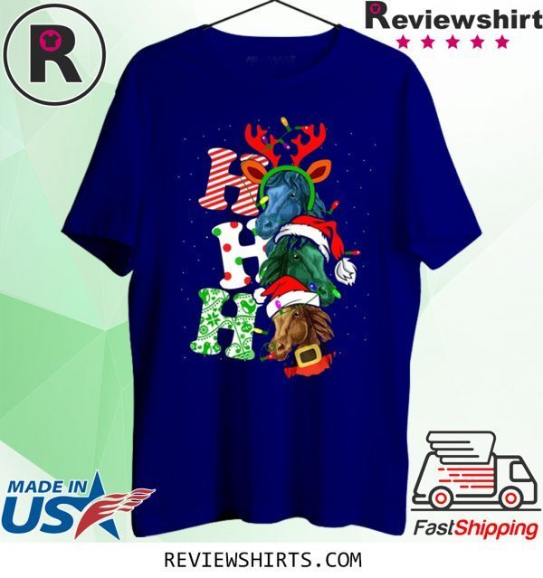Ho Ho Ho Horse Christmas Xmas T-Shirt