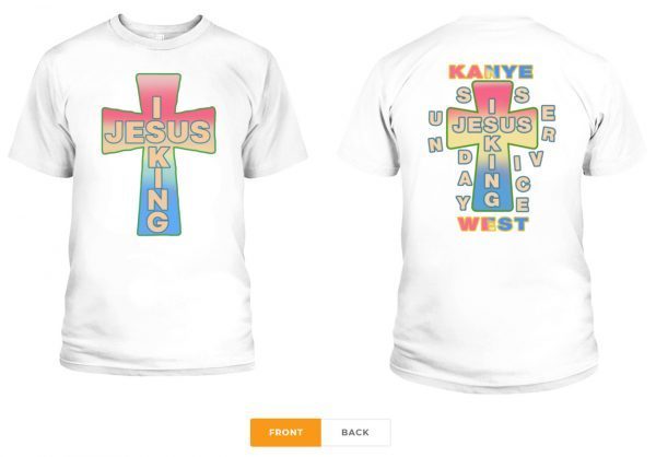 Kanye Wests Jesus Is King Awge For Jik Cross Tee Shirt