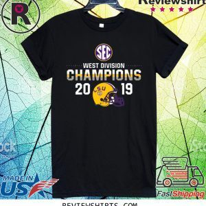 LSU Tigers 2019 SEC West Football Division Champions T-Shirt