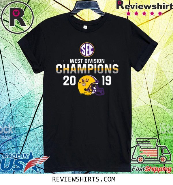 LSU Tigers 2019 SEC West Football Division Champions T-Shirt