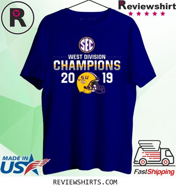 LSU Tigers 2019 SEC West Football Division Champions T-Shirt