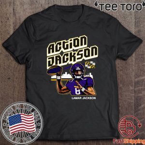 Lamar Jacksons Action Jackson Apparel Shirt T-Shirt