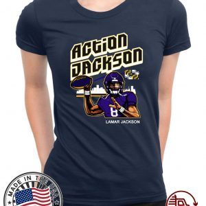 Lamar Jacksons Action Jackson Apparel Shirt T-Shirt