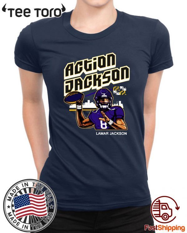 Lamar Jacksons Action Jackson Apparel Shirt T-Shirt