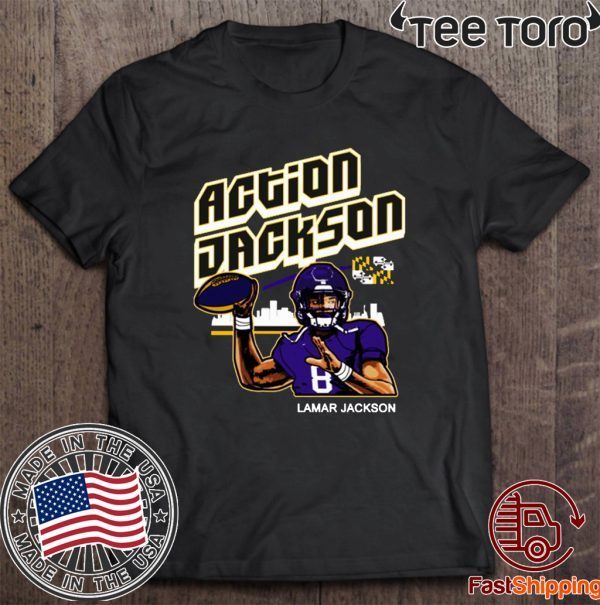 Lamar Jacksons Action Jackson Apparel Shirt T-Shirt