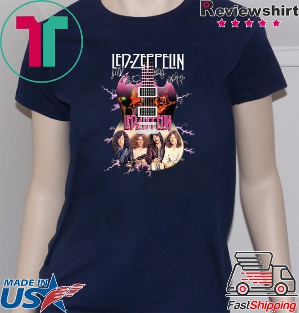 Led Zeppelin Guitar Signatures Shirt