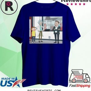 Let's Talk Over Here Tee Shirt Rick and Morty And Elon Musk