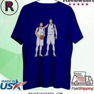 Luka Doncic and Kristaps Porzingis Dallas Mavericks Friends TV Show Tee Shirt