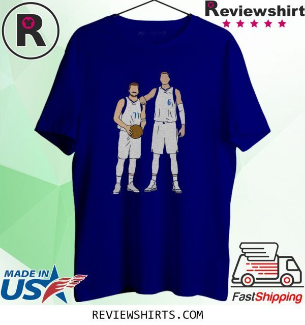 Luka Doncic and Kristaps Porzingis Dallas Mavericks Friends TV Show Tee Shirt