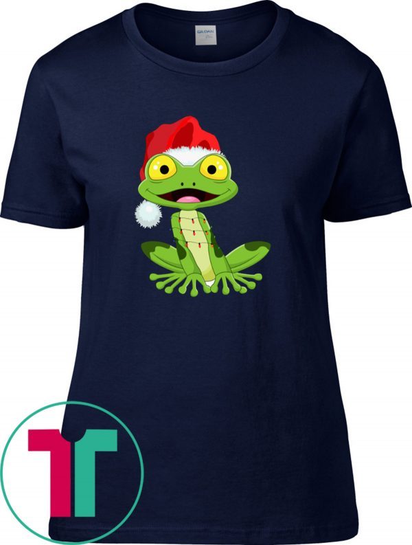 Merry and bright Frog Merry And Bright Christmas Xmas T-Shirt