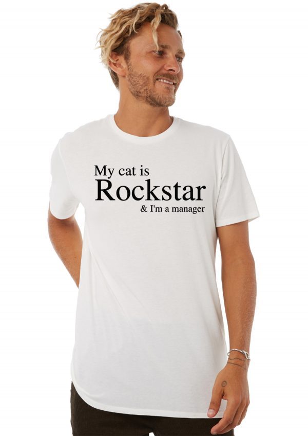 My Cat Is Rockstar and I’m A Manager Tee Shirt