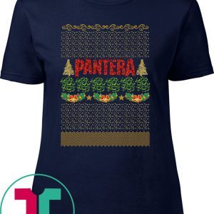 Pantera Ugly Christmas Xmas T-Shirt