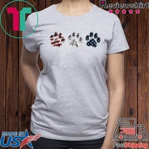 Paws t shirt Dog paws USA flag shirt