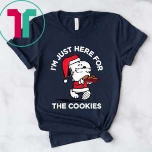 Peanuts Snoopy Santa Cookies Tee Shirt